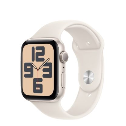 Picture of Apple Watch SE (2024) 40mm GPS Starlight Case/Starlight Sport Band S/M, mxef3qv/a